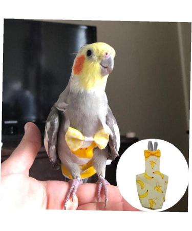 Parrot Diaper Birds Flight Suit Cute Banana Physiological Pants Small Pet Birds Flight Suit Clothes for Pigeons Cockatiel - Buy Online on GoSupps.com