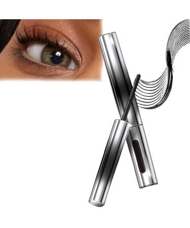 2Pack Just Doll Curling Iron Mascara - Curling Mascara Washable Extra Slim Metal Mascara Metal Mascara Wand Just Dol curling iron mascara Iron Mascara Smudge-Proof & Long Lasting (2pcs Black)