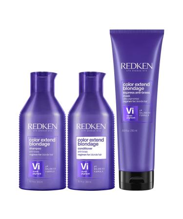 Redken Color Extend Blondage Kit Anti-Yellow Shampoo 300ml Conditioner 300ml Mask 250ml