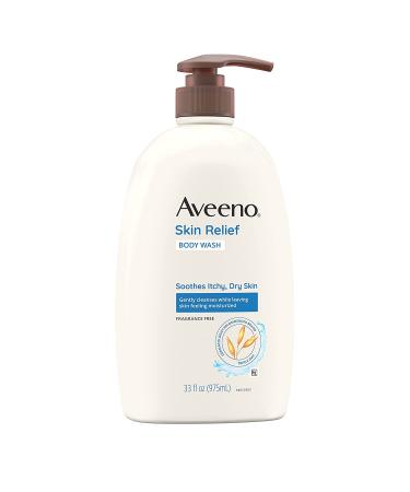 Aveeno Skin Relief Fragrance-Free Body Wash - Soothes Itchy Dry Skin - Sensitive Skin Formula - 33 fl. oz - Buy Online on GoSupps.com