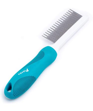 Pet Comb, Long and Short Teeth Comb for Dogs & Cats, Pet Hair Comb for Home Grooming Kit, Removes Knots, Mats and Tangles