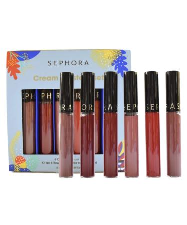 SEPHORA Collection Wishing You Cream Lip Stain Set:: 13 Marvelous Mauve  94 Cherry Moon  23 Copper Blush  41 Vintage Rosewood  Always Red  and 96 Red Velvet