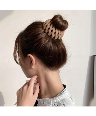 Bird Nest Magic Hair Clip Bird Nest Velvet Magic Hair Clip Three Rows of Teeth Styling Supplies for Making Ponytail Bun and Hairpin for Long Short Curly Straight Hair - Buy Online on GoSupps.com