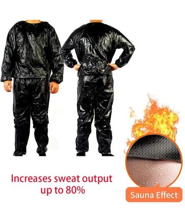 DawnBreak Sauna Sweat Suit with Hoodie Zipper for Weight Loss - Black 3X-Large - Buy Online on GoSupps.com