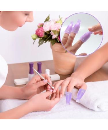  OOTDAY 20pcs Nail Clippers Double Metal Cuticle Pusher for Nail Polish and Toe Nail Polish (Purple) - Buy Online on GoSupps.com