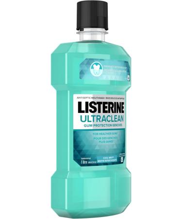 Listerine Ultraclean Anti Tartar Antiseptic Mouthwash with Everfresh Technology 1 Litre - Buy Online on GoSupps.com