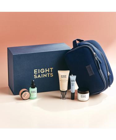 Eight Saints Date Night Skincare Prep Gift Set - All Natural & Organic | Eye Gel Hyaluronic Acid Mud Cleanser & More | Perfect Gift Set for Glowing Skin - Buy Online on GoSupps.com
