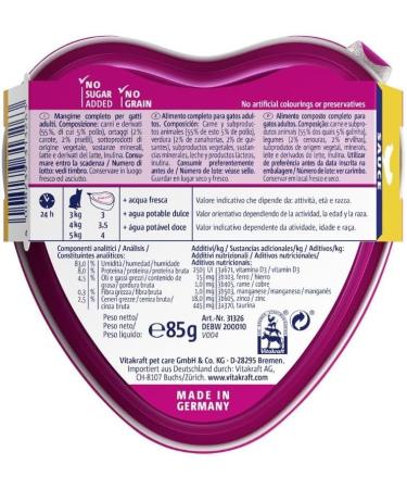 Vitakraft Poetry Creation Chicken and Vegetable Garden in Sauce Wet Food for Adult Cats No Added Sugars or Cereals (1 x 85g) - Buy Online on GoSupps.com