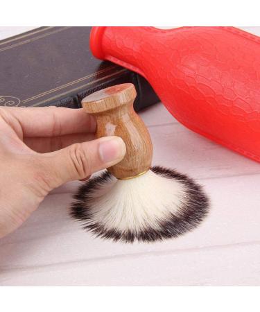 Premium Shaving Brush for Men - Nylon Hair & Wood Handle Beard Cleaning Brush | Best Shaving Accessories - Buy Online on GoSupps.com