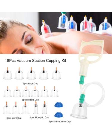 18Pcs Suction Cups Cupping Set for Muscle Pain Relief & Injury Recovery | Health & Wellness - Buy Online on GoSupps.com
