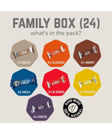 Veloforte Mixed Energy Bars - 100% Natural Healthy Sports Performance Balanced Protein & Carbs Great Taste Award Winners Dairy-Free Gluten-Free Vegetarian (24 Bars) - Buy Online on GoSupps.com