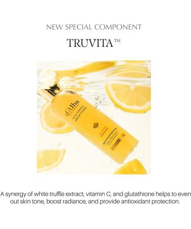 d'alba Piedmont White Truffle Vita Toning Serum Toner Glass Skin with Double Vitamin Skincare Face Moisturizer (6.09 fl. oz) - Buy Online on GoSupps.com