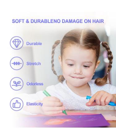 Shop Hanyousheng 500 PCs Mini Transparent Hair Ties - Elastic Bands for Kids Dreadlocks & Ponytails - Fast International Shipping - Buy Online on GoSupps.com