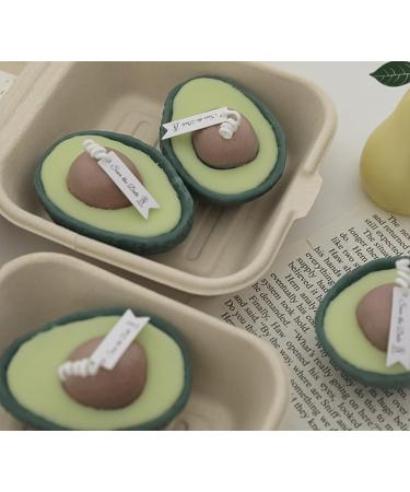 Buy Cute Avocado Scented Candle | Soy Wax Decorative Aromatherapy Candle (2.8oz) 6 Hour Lasting - Buy Online on GoSupps.com