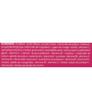 JUVAMINE - 12 Vitamins & 9 Minerals - Fatigue - Stress - Vitamins C B2 B3 B6 B9 and Iron - 30 Day Program - 30 Effervescent Tablets - Tropical Flavor - Made in France - Buy Online on GoSupps.com