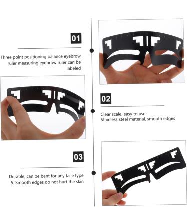 NOLITOY 8 Pcs Eyebrow Ruler Eyebrow Auxiliary Ruler Eyebrow Tools Makeupset Eyebrow Shaper Make up Template - Buy Online on GoSupps.com