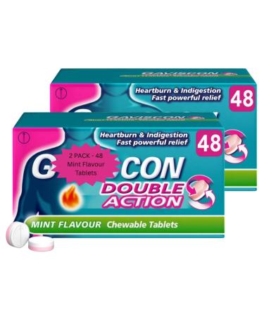 Double Action Mint Flavour 48 Chewable Tablets 2 Pack Total 96 Tablets