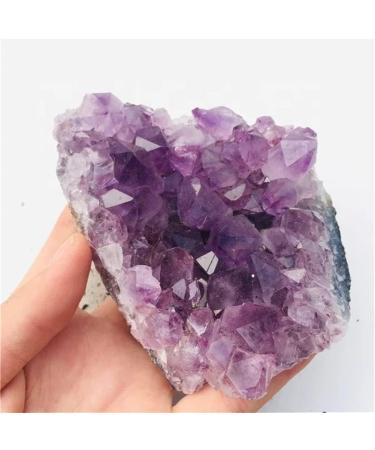 1pc 150g-190g Crystal Decorative Geode Irregular Natural Amethyst Stones Cluster Quartz Home Decor Suitable for Furniture Decoration Full of Texture - Buy Online on GoSupps.com