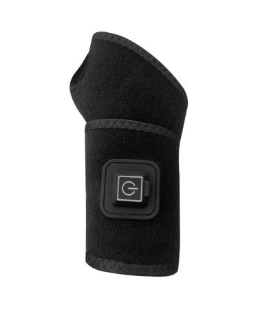 Electric Heated Wrist Brace for Arthritis & Joint Pain Relief | Adjustable Wrist Warmer with Heat Therapy | 1 PC - Black - Buy Online on GoSupps.com