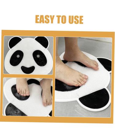 Mikinona Shower Foot Scrubber with Cartoon Panda Design NonSlip Bathroom Mat for Exfoliating Reducing Foot Fatigue Removes Calluses Dead Skin - Buy Online on GoSupps.com