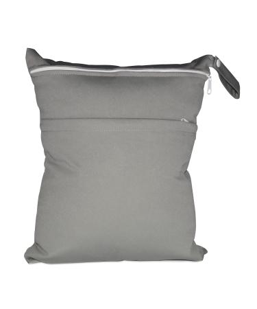 Egurs reusable wetbag wet bag diaper bag for baby diapers dirty clothes and other accessories gray
