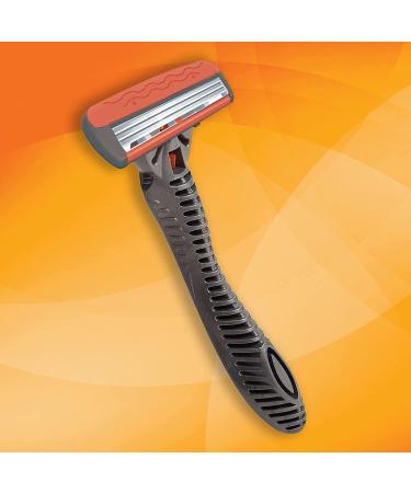 BIC Comfort 3 Hybrid Men's Disposable Razor Set - 6 Cartridges, 1 Handle, 3 Blades - Black for Close & Comfortable Shave - 10 Piece Kit - Buy Online on GoSupps.com