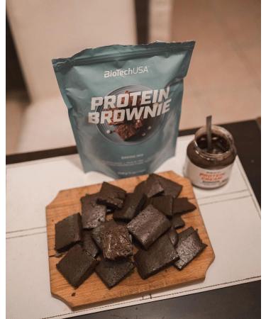 BioTechUSA Protein Brownie Protein Brownie Base Powder with Collagen and Whey Protein with Sweetener 600 g Chocolate - Buy Online on GoSupps.com