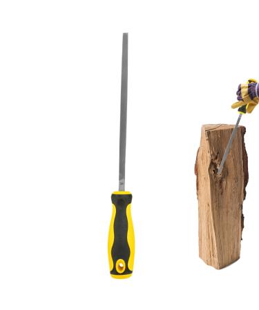 Square File Rasp File for Metal - Professional Wood Files - Woodworking Files with Ergonomic Handle Four Sided Metal File Hand Tool Rasp for Wood and Metalwork Square File With 6-inch Teeth