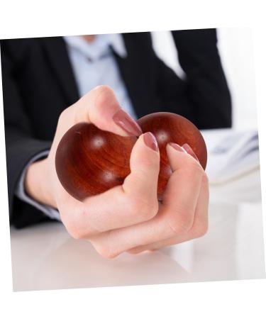 Shop Minkissy 4-Piece Wooden Hand Training Balls | Chinese Health Fidget Toys | Bamboo Massage Balls 5x5cm - Buy Online on GoSupps.com