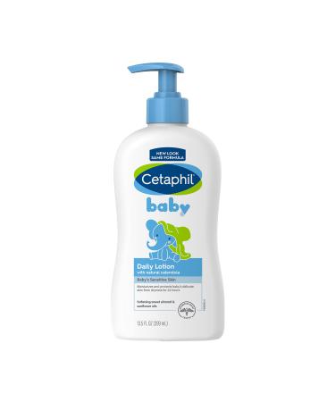 Cetaphil Baby Daily Lotion with Organic Calendula, NEW 13.5 fl oz, Vitamin E, Sweet Almond & Sunflower Oils, Mineral Oil Free, Paraben Free, Dermatologist Tested, Clinically Proven for Sensitive Skin NEW 13.5oz, Daily Lotion