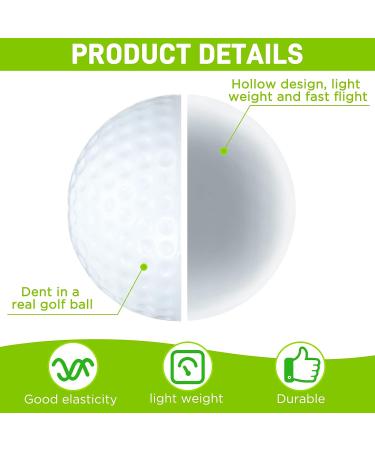 200 Pcs Plastic Practice Golf Balls with Limited Flight for Indoor & Outdoor Training - Includes 2 Mesh Golf Ball Bags | Home Backyard & Driving Range Practice - Buy Online on GoSupps.com