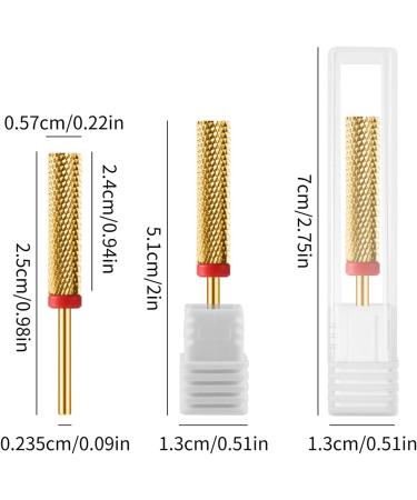 FEIlei Nail Drill Bits 5 in 1 Bits for Nails Tapered and Cone Shape Drill Bits for Acrylic or Gel Removal - Buy Online on GoSupps.com