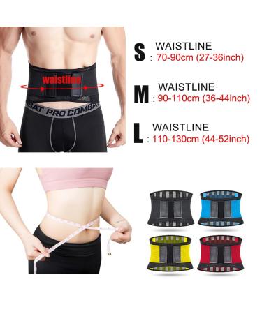 Back Support Lower Back Brace Provides Pain Relief Breathable Lumbar Decompression Support Belt Waist Trainer For Men Women Keeps Your Spine Straight Safe (Color : Black Size : M) lofty ambition Black M - Buy Online on GoSupps.com
