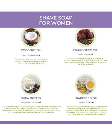 Balade en Provence Organic Shave Soap Bar | for Women | Orange Blossom Scent | 40g - Buy Online on GoSupps.com