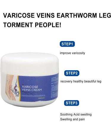 50g Natural Varicose Veins Cream | Leg Circulation & Spider Vein Remover | Cooling Effect | Ointment - Buy Online on GoSupps.com