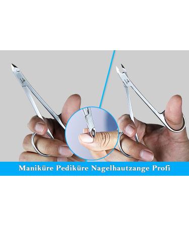 SMI Scissor Style Cuticle Nipper - Precision Cuticle Trimmer for Men and Women - Stainless Steel Beauty Grooming Tool with Pouch - Buy Online on GoSupps.com