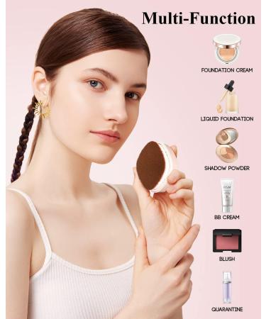 EIGSHOW Retractable Kabuki Foundation Brush - Flat Top Brush for Liquid, Cream, and Powder Cosmetics in Pink - F666 - Buy Online on GoSupps.com