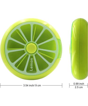 Weekly Pill Box - Cute Round Travel Organizer with 7 Compartments (Pack of 3) Perfect for International Use - Buy Online on GoSupps.com
