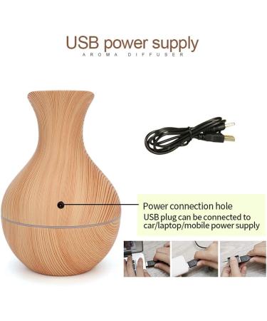 Diffuser Home Aromatherapy Machine Air Humidifier USB LED Essential Oil Diffuser Humidifier for Home(Light Wood) - Buy Online on GoSupps.com