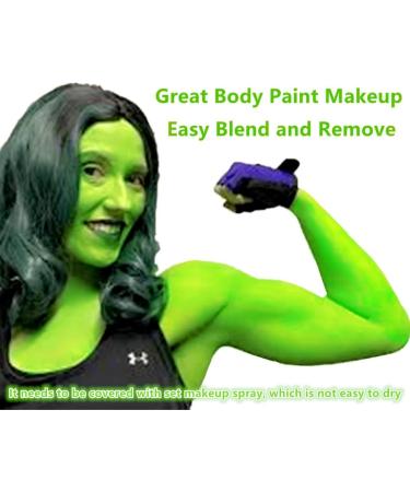 Go Ho Cream-Blendable Light Green Face Paint Stick (1.06 Oz) for Grinch Costume | Halloween Cosplay SFX Makeup | Waterproof - Buy Online on GoSupps.com