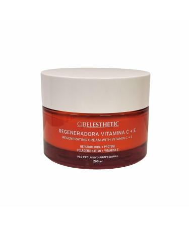 Cibelesthetic Facial Moisturiser with Vitamin C and Collagen 200ml - Regenerating Cream Brightens Your Skin