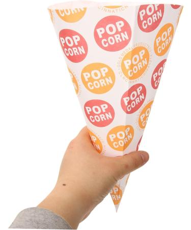 minkissy 50pcs Popcorn Bag Christmas Gift Bags Treat Bags Snacks Cookies Pink Popcorn Clear Goody Bags Piping Bags Halloween Candy Goodie Bag Treats for Child Paper Disposable Biscuit - Buy Online on GoSupps.com