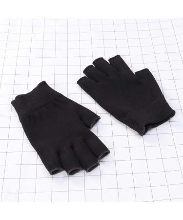 FOMIYES 1 Pair Black Gel Moisturizing Hand Gloves Black Fingerless Gloves Moisturizing Gloves Spa Gloves Whitening Glove Hydrating Glove Mositurizing Glove Gel Gloves Simple Apparel - Buy Online on GoSupps.com