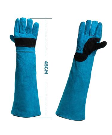 VueinRG Bite-Proof Gloves - 45 cm Anti-Bite Animal Handling Gloves for Welding Gardening & Pet Care (Green) - Buy Online on GoSupps.com