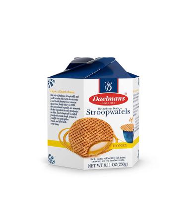 Daelmans Stroopwafels Honey - 8 Waffles | Sweet Dutch Treat (8.11 oz) - Buy Online on GoSupps.com