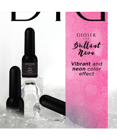 Didier Lab - Premium UV Gel Nail Polish - Brillant Neon No3- Gel Nail Varnish - Nail Art - Long-Lasting High Gloss Wear - Gel Nail Polish - Gel Nails - Glitter Gel Nail Polish - Rich Pigment - 8ml - Buy Online on GoSupps.com