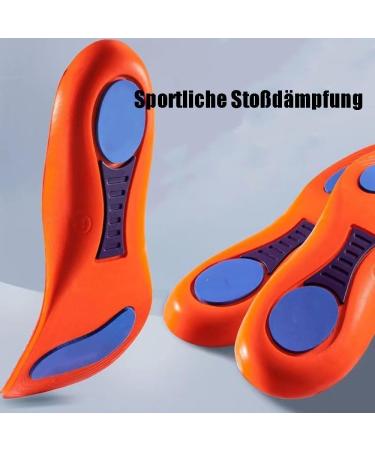 OVEALLGO Norelie Orthopedic Insoles - 2 Pair Comfysole Pressure Relief Inserts (Orange Size 45-46) - International Shipping Available - Buy Online on GoSupps.com
