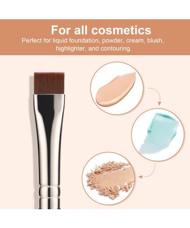 TEOYALL Thin Flat Eyeliner Brush - Precise Eyebrow Definer & Concealer Brush for Blemishes | Multifunctional Makeup Tool - Buy Online on GoSupps.com