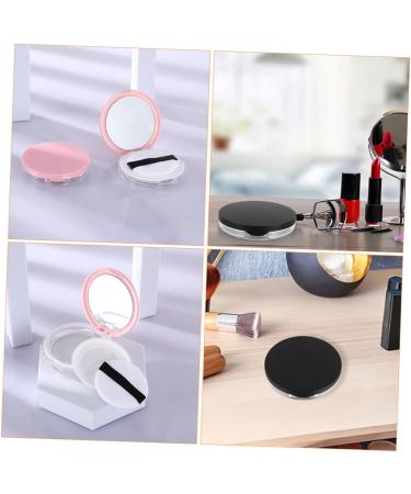 FRCOLOR 4 Sets Powder Puff Storage Box | Blusher & Foundation Case | DIY Makeup Powder Organizer | Portable Empty Powder Cases in Pink & Black - 7.5x7.5x1cm - Buy Online on GoSupps.com