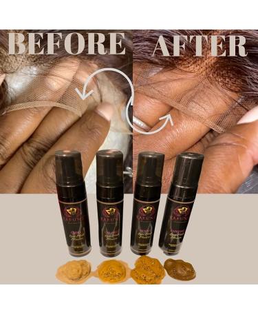 Kafune Tint Melting Mousse Concealer 6.8 fl oz - Expresso Dark Brown | For Lace Wigs, Hair Wigs, Toupees, and Hair Pieces - Natural Edge Control, Quick Drying Formula - Buy Online on GoSupps.com